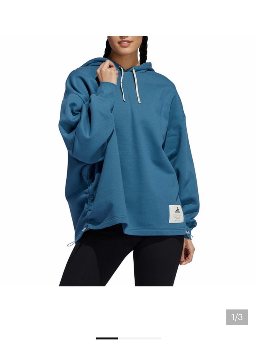 adidas Women’s Teal Blue Pullover Hoodie